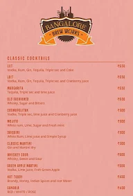 Bangalore Brew Works menu 8