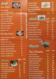 Arora Snacks menu 2