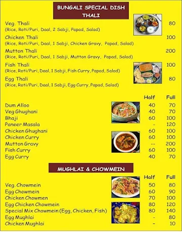 Kolkata Biryani And Rolls menu 