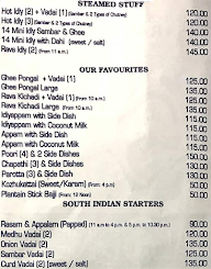 Saravana Bhavan menu 4