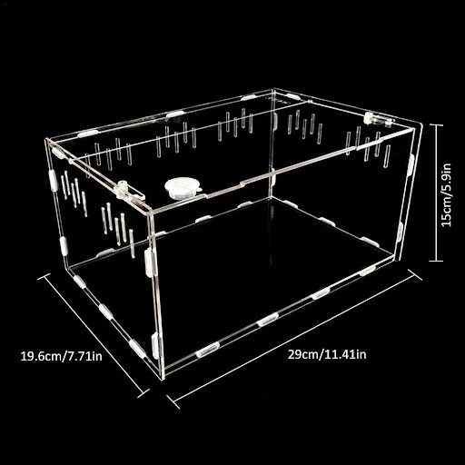 Transparent Large Durable Acrylic Terrarium Reptile Box Pet Supplies For Cold Blooded Animals Reptile Pet Insect Home De