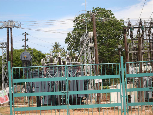 A KPLC power station at Ukunda.photo Elkana Jacob