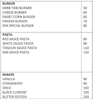 Rex Pizza menu 1