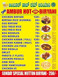 Smk Ambur Hot Dum Biryani menu 1