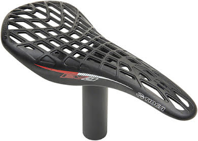 Tioga D-Spyder EVO Saddle: Carbonite, Integrated 27.2mm Seatpost, Black alternate image 2