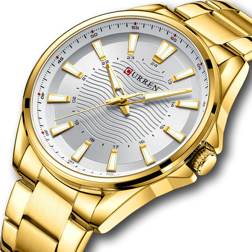 Title 3, Mens Fashion Business Steel Strap Quartz Watch