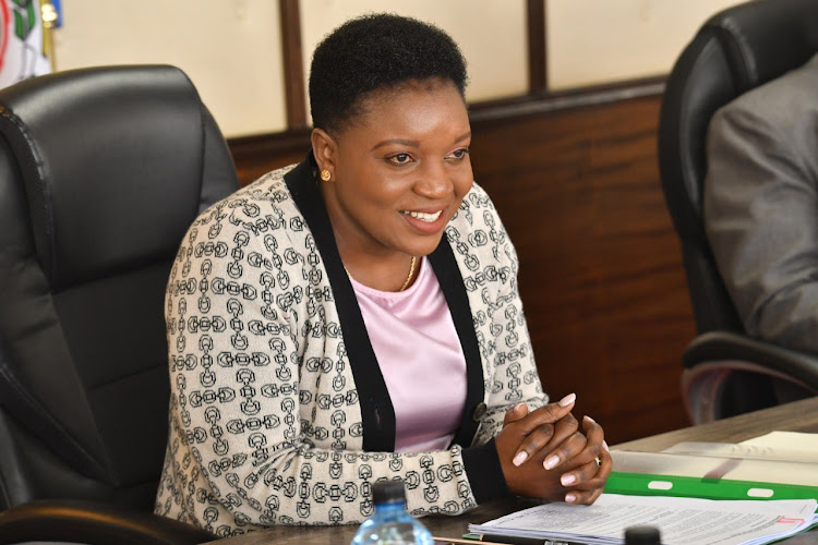 Health CS Susan Wafula when she met the Kenya Medical Practitioners Pharmacists and Dentists’ Union officials at Afya house led by the SG Dr Davji Atellah on December 30,2022