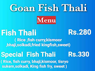 Goan Fish Thali menu 1