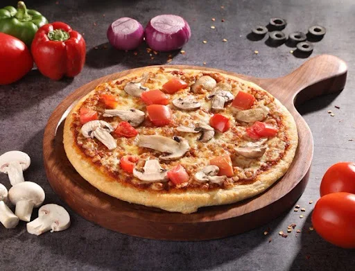 Tomato & Mushrooms Pizza.