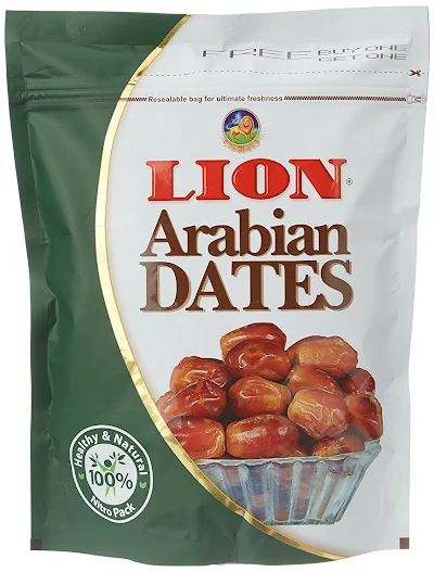 Lion Arabian Seeded Dates Refill 500 Gm