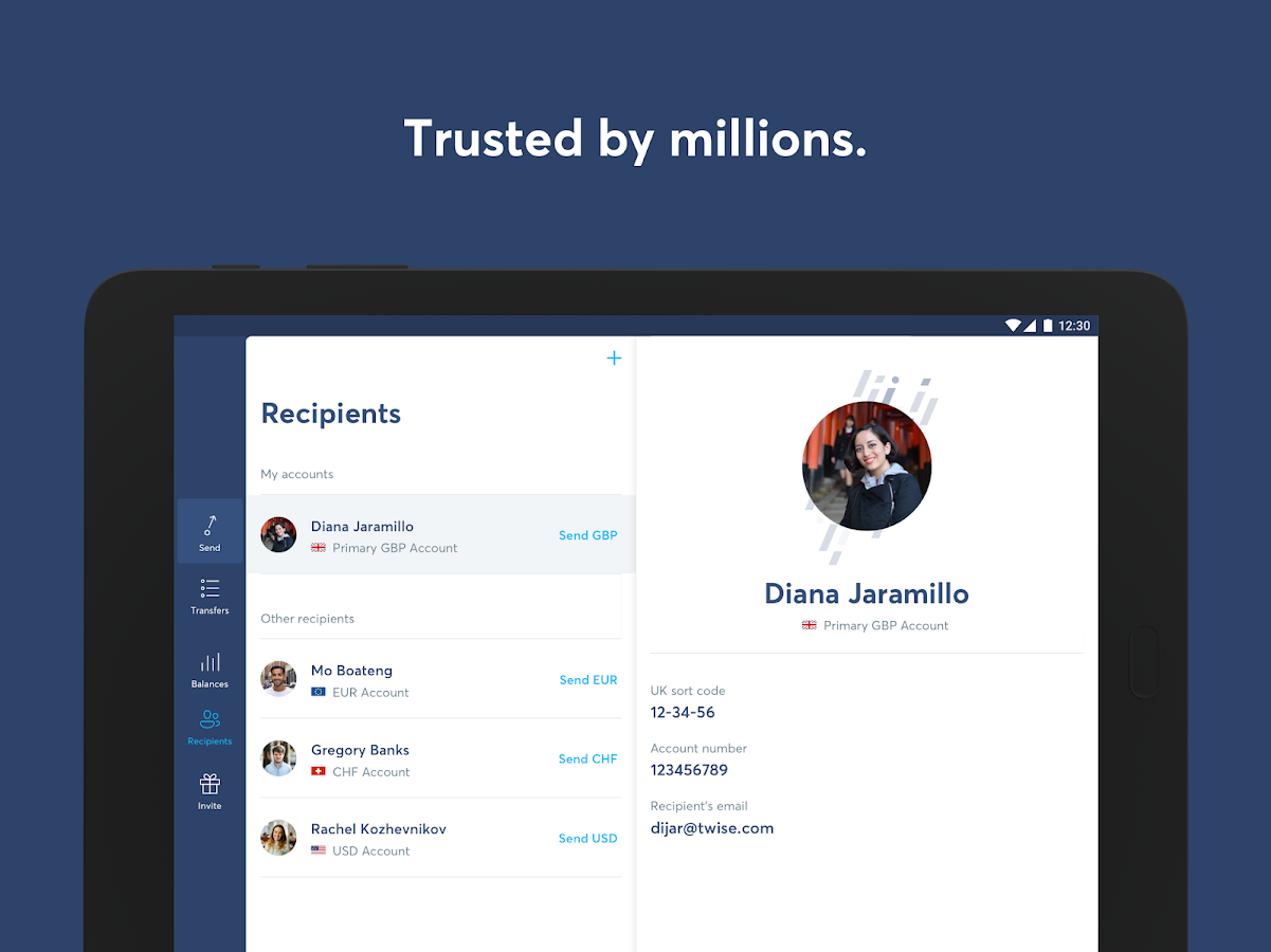   TransferWise Money Transfer- 스크린샷 