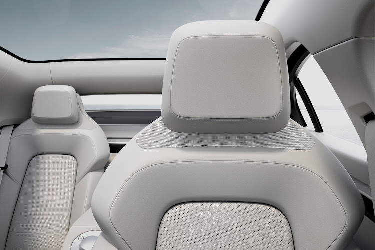 Speakers are built into the seats as part of the 360 Reality Audio system.