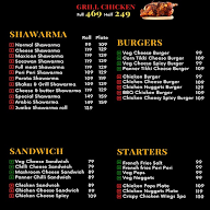 Shakes & Grill menu 1