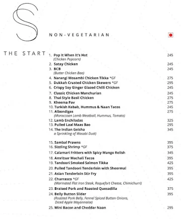 Vice-Global Tapas Bar menu 