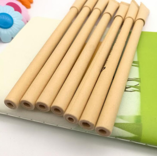 Title 1, Eco-friendly paper tube pen for smooth, sustain...