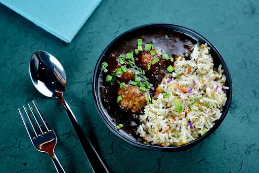 Veg Manchurian + Fried Rice