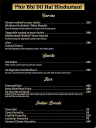 Bollywood Lounge menu 1