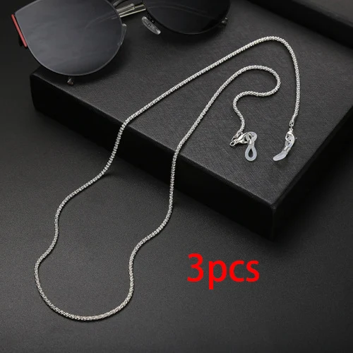 Cadena de gafas monocromáticas simples estilo retro. Mantén tus gafas seguras y añade un toque de personalidad vintage.