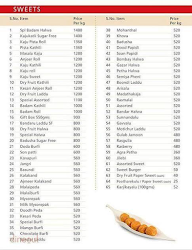 Laxmi Sweets menu 1