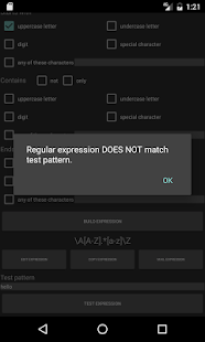 Regular Expression Builder - náhled