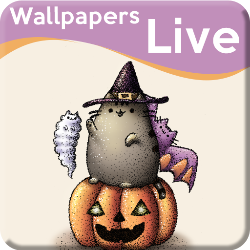Pusheen Halloween Wallpaper — free download