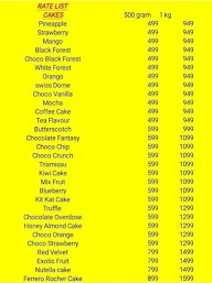 Cake Point 24X7 menu 2