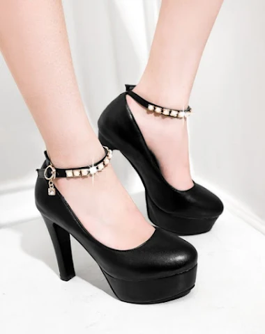 Tacones Altos de Mujer con Correa d - 0