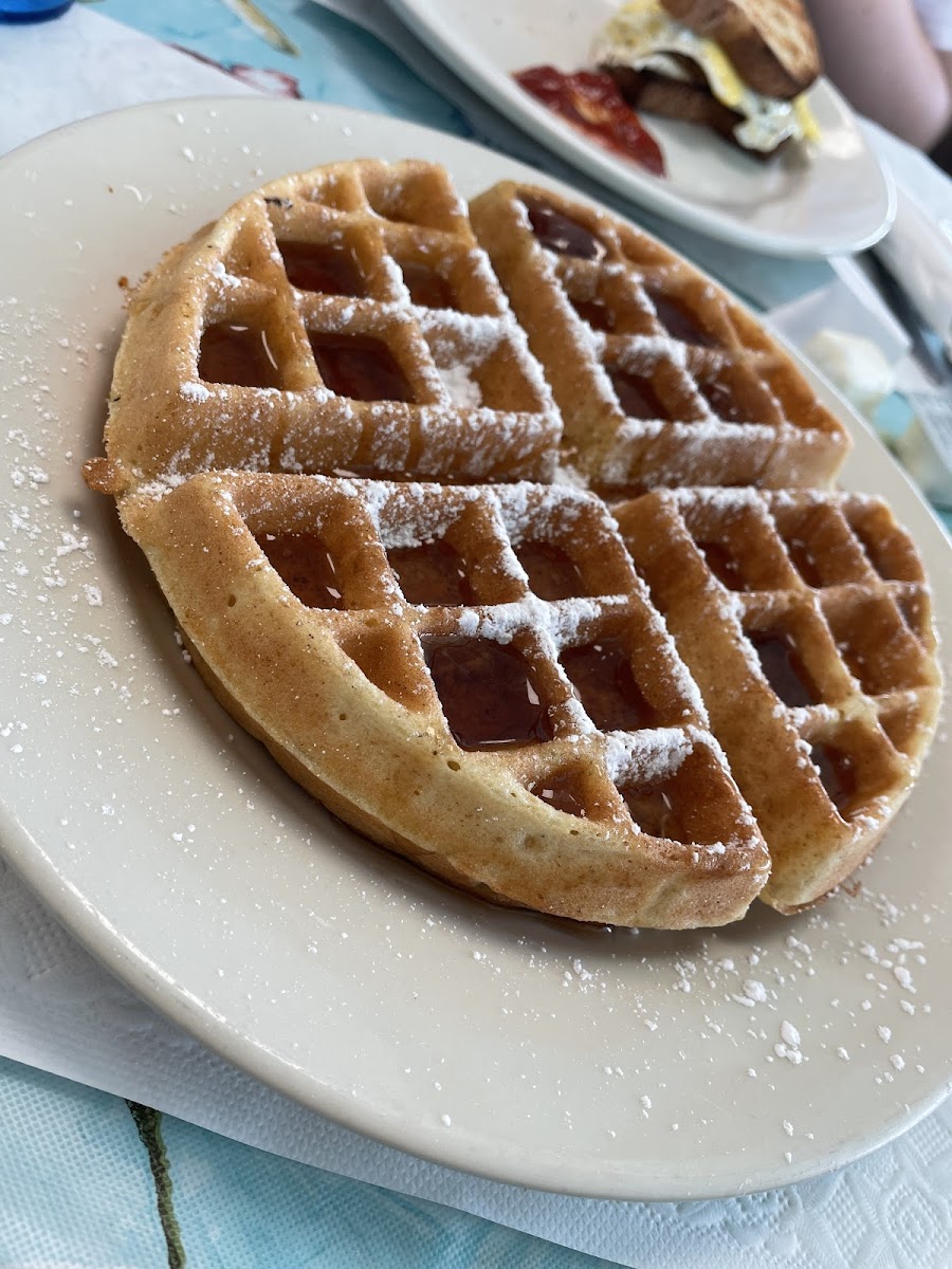 Gluten-Free Waffles at Lemma's Beach Grill