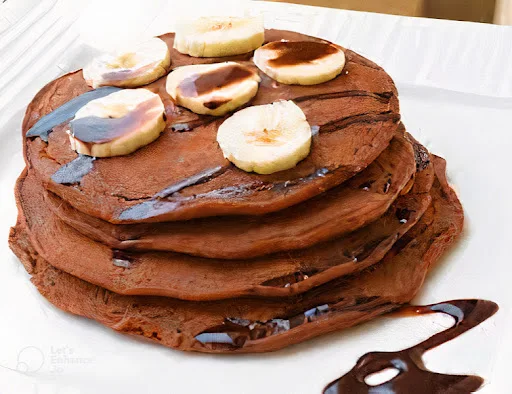 Choco Banana Pancake Stack