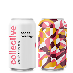 Collective Arts Sparkling Hard Tea- Peach and Orange -