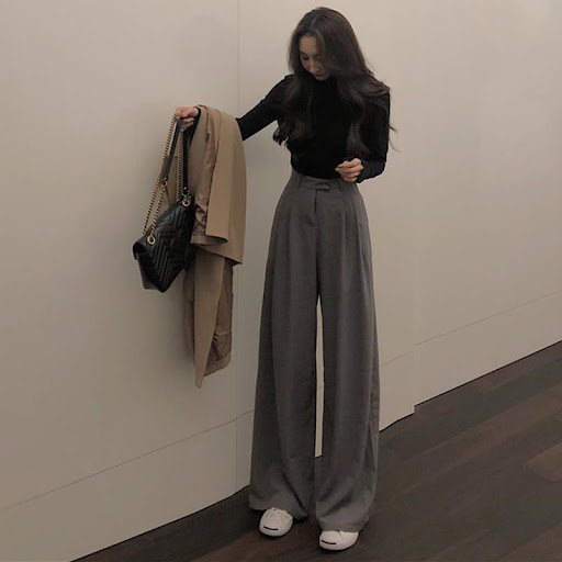 Title 6, Loose and thin casual mopping wide-leg pants fo...