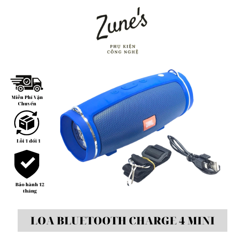 Loa Bluetooth Mini Charge 4+ Mini Bass Tốt Khoẻ - Có Dây Đeo Version 2023