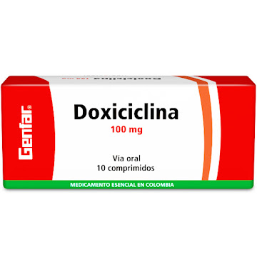 Doxiciclina 100 mg Genfar Caja x 10 Comprimidos  