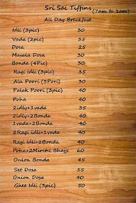 Sri Sai Tiffins menu 6