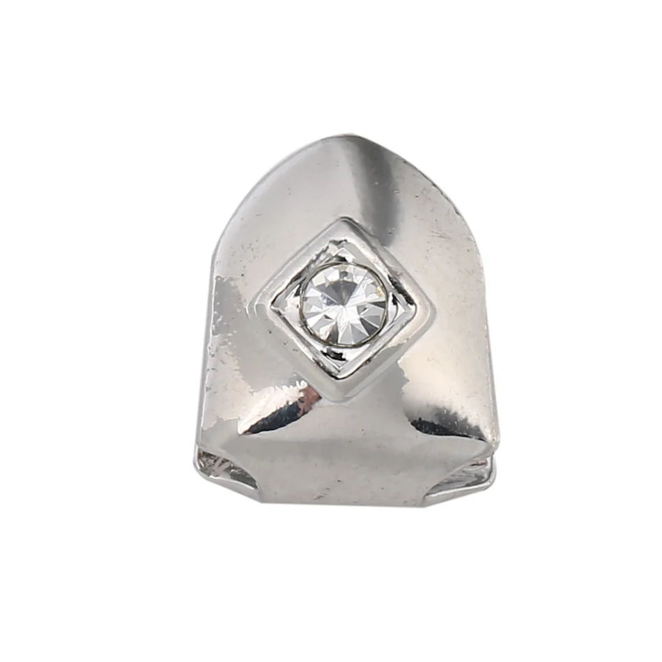 Dent unique Hip Hop en or avec diamants, pour un look cool et audacieux. Affirmez votre style avec ce bijou dentaire tendance.