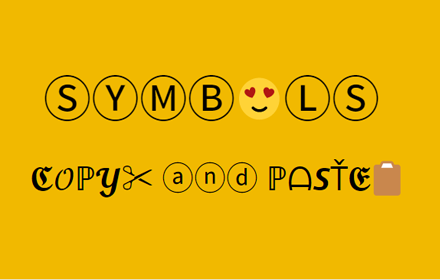 Symbols Copy and Paste small promo image