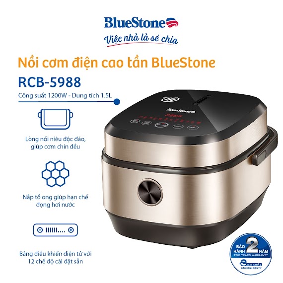 Nồi Cơm Điện Cao Tần 1.5L Bluestone Rcb - 5988