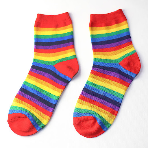 Title 4, Chaussettes coréennes rayées pour femmes, color...