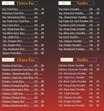 Food Land Restaurant menu 