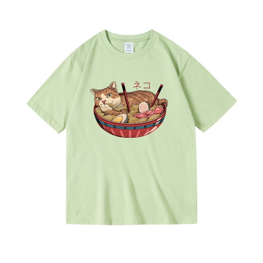 Title 1, Cat Ramen Print T-shirt
