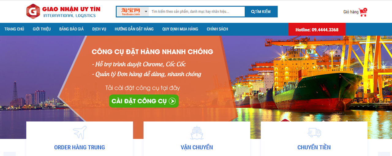 Công cụ đặt hàng trên GiaoNhanUyTin.Com Preview image 2