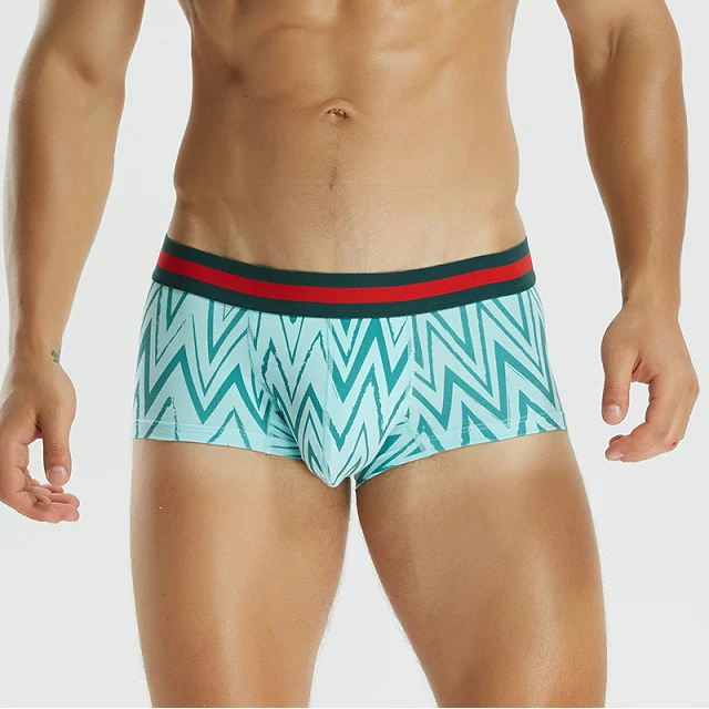 Bóxers de algodón para hombre, U convexa, cintura baja, cómodos y transpirables. Disfruta la libertad y el soporte diarios con estilo.