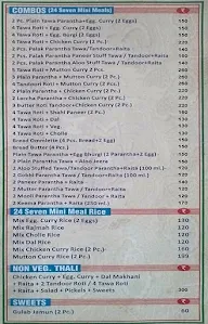 24 Seven Tawa & Tandoor menu 2