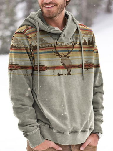 Title 3, 3D Hoodie Casual Mens Sweatshirt for comfort a...