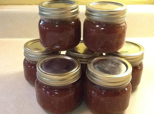 Homemade tomato preserves