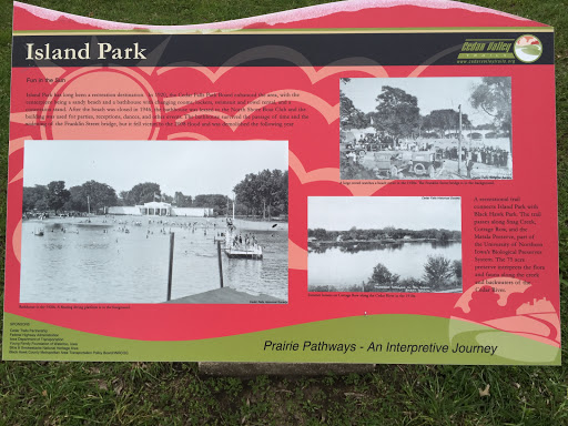 Island Park Info sign