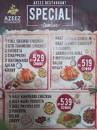 Azeez Restaurant menu 2