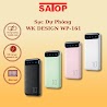 Sac Du Phong 10000 Mah Wk Design Wp - 161 Pin Dự Phòng Tích Hợp Đèn Led Hỗ Trợ Sạc Nhanh 2.1A - Satop Official