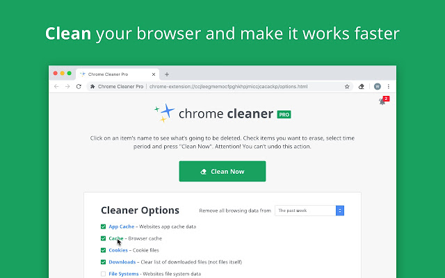 chrome browser clean up computer