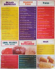 Chettys Corner menu 1
